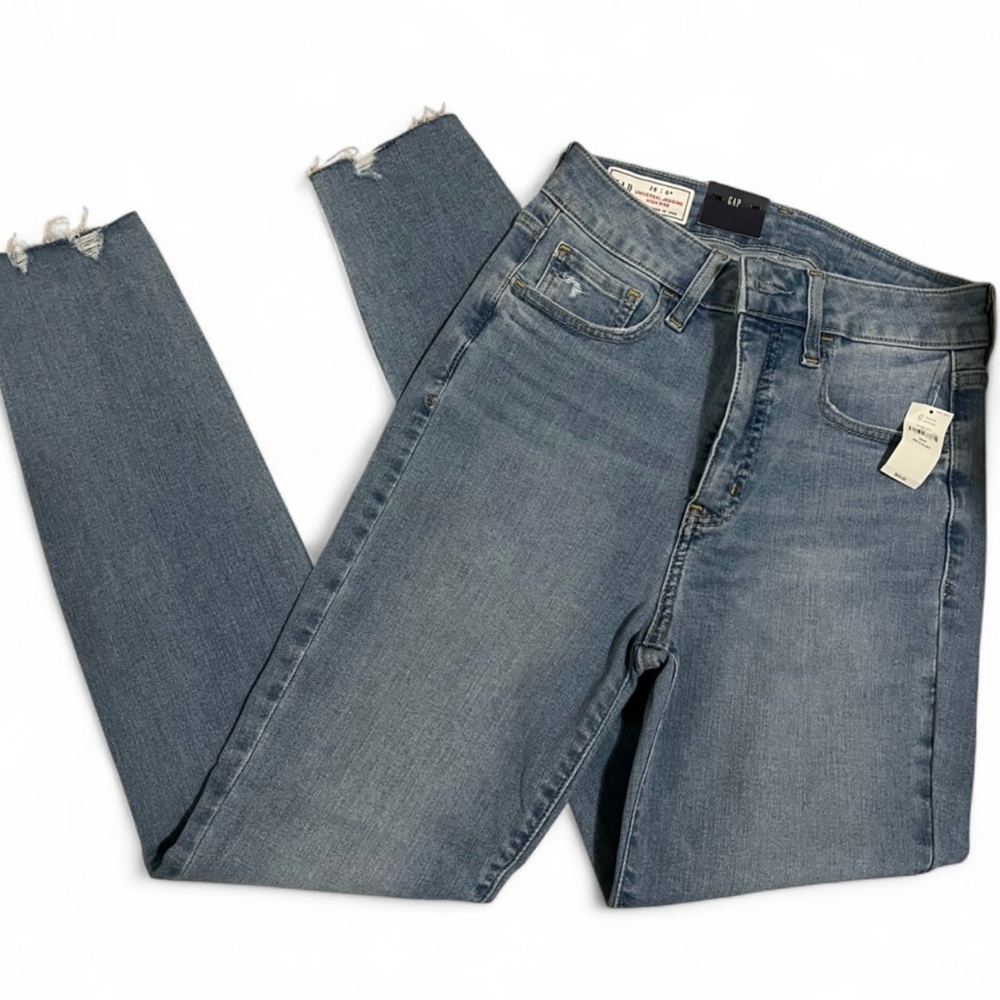 GAP Mid Rise Blue Denim Jeggings